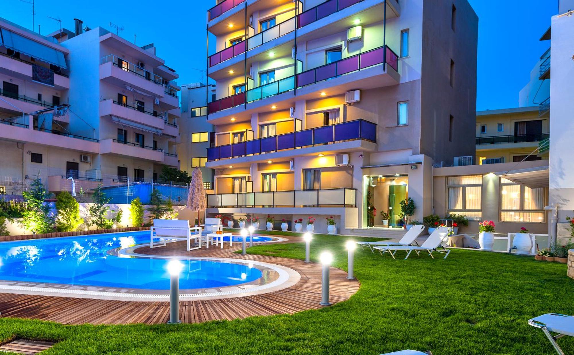 Leonidas Hotel & Apartments Ретимно Экстерьер фото