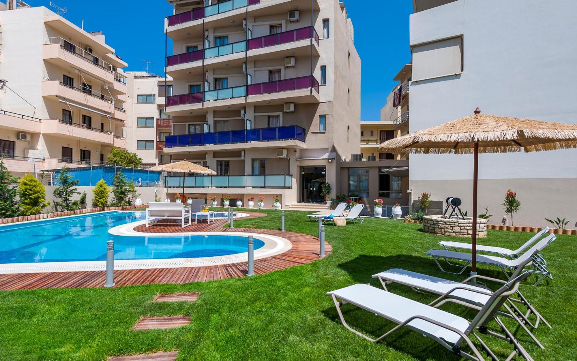Leonidas Hotel & Apartments Ретимно Экстерьер фото